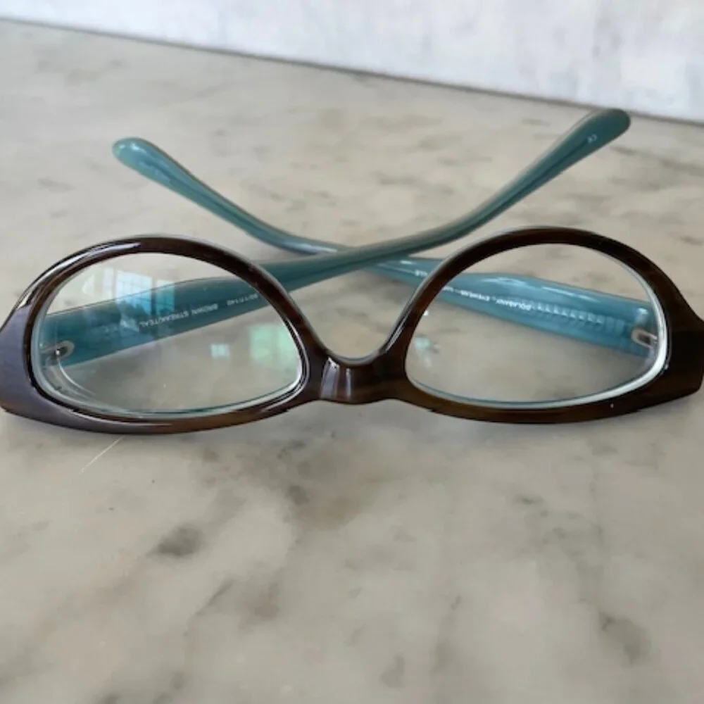 DOLABANY Lucille Glasses Brown Streak Teal 50/17/140